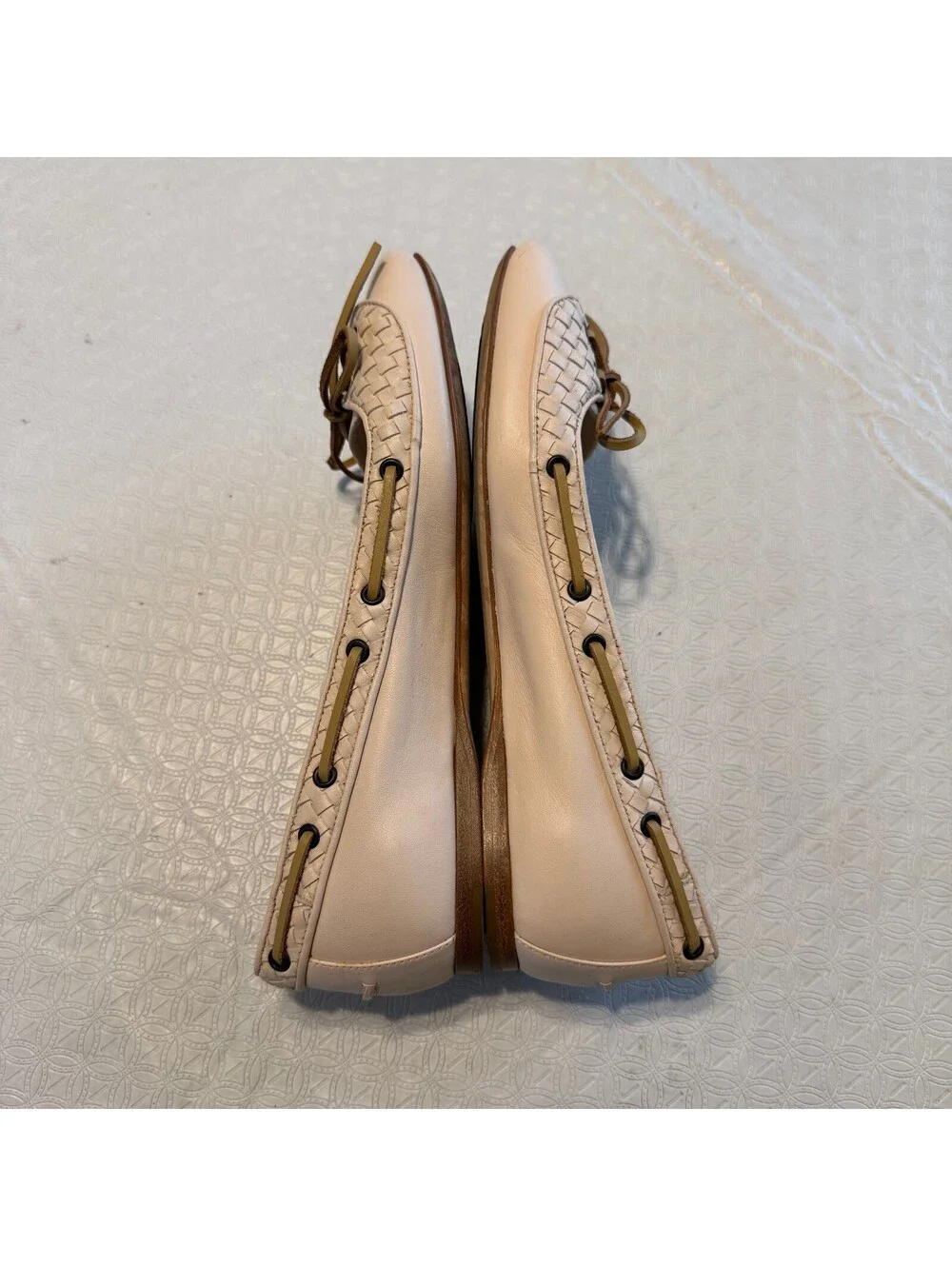 Bottega Veneta Intrecciato Weave Leather Ballet Flats Size 6